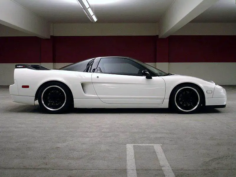 black rim white car