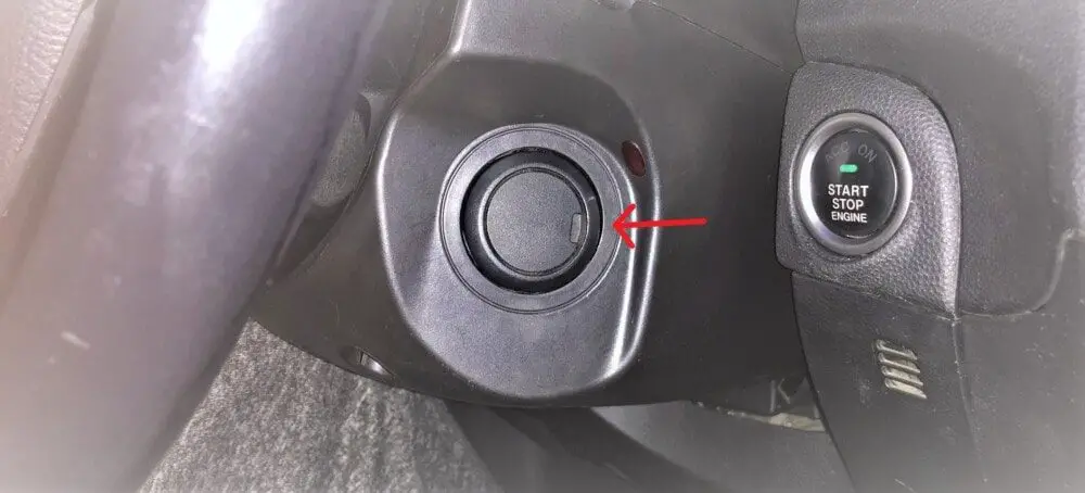 couvercle du verrou d'allumage