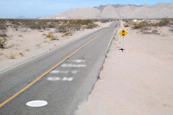 un plongeon dangereux dans la route fédérale 5 au mexique