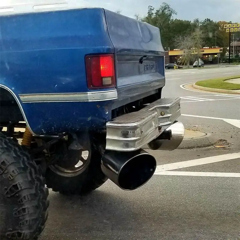 huge exhaust tips