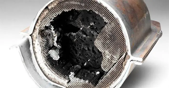 Verstopfter Katalysator