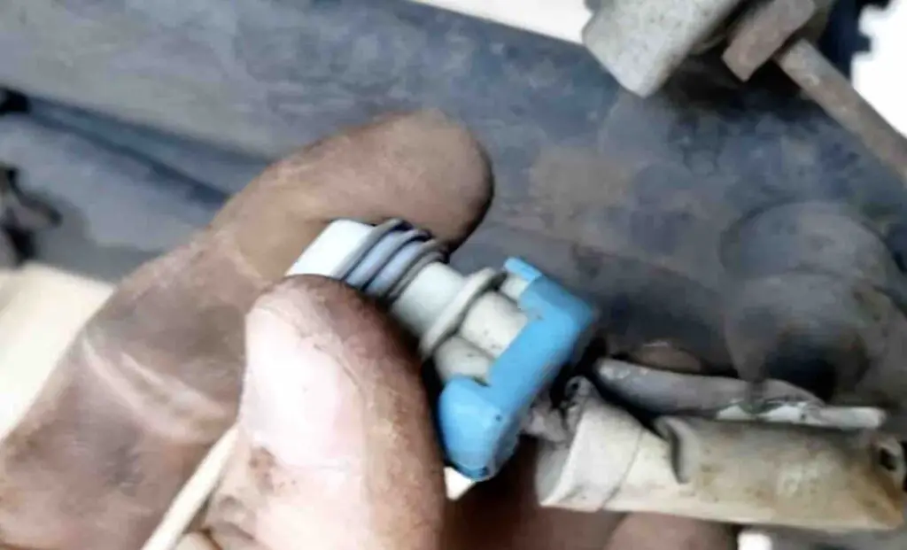 ABS-Sensor an einem Fahrzeug