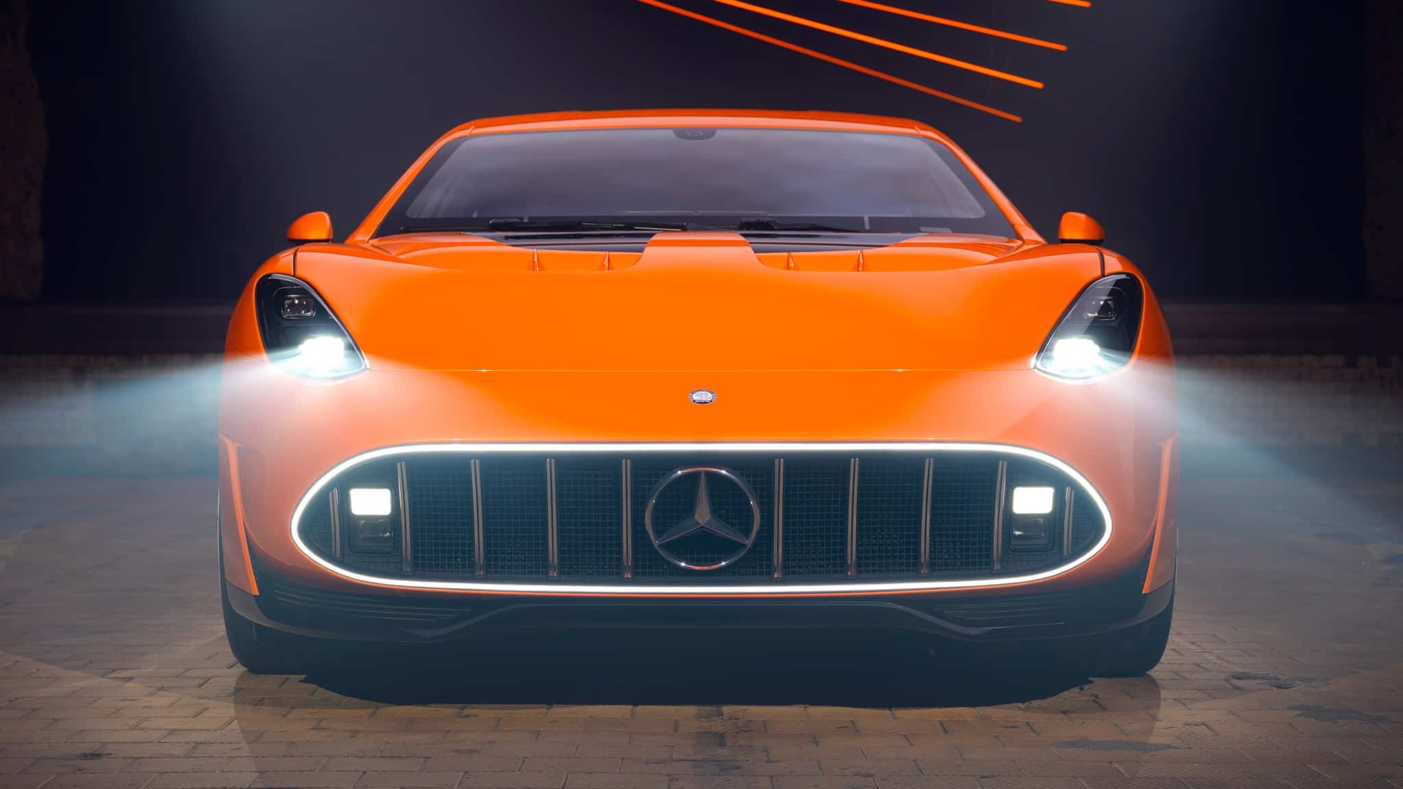 Concept car électrique Mercedes-AMG GT futuriste