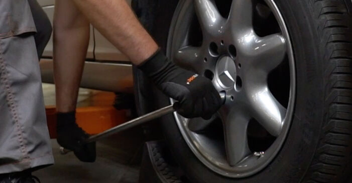 How to replace the suspension arm on MERCEDES-BENZ C-Class Sedan (W203) C 220 CDI 2.2 (203.006) 2001 - Step-by-step manuals and video guides