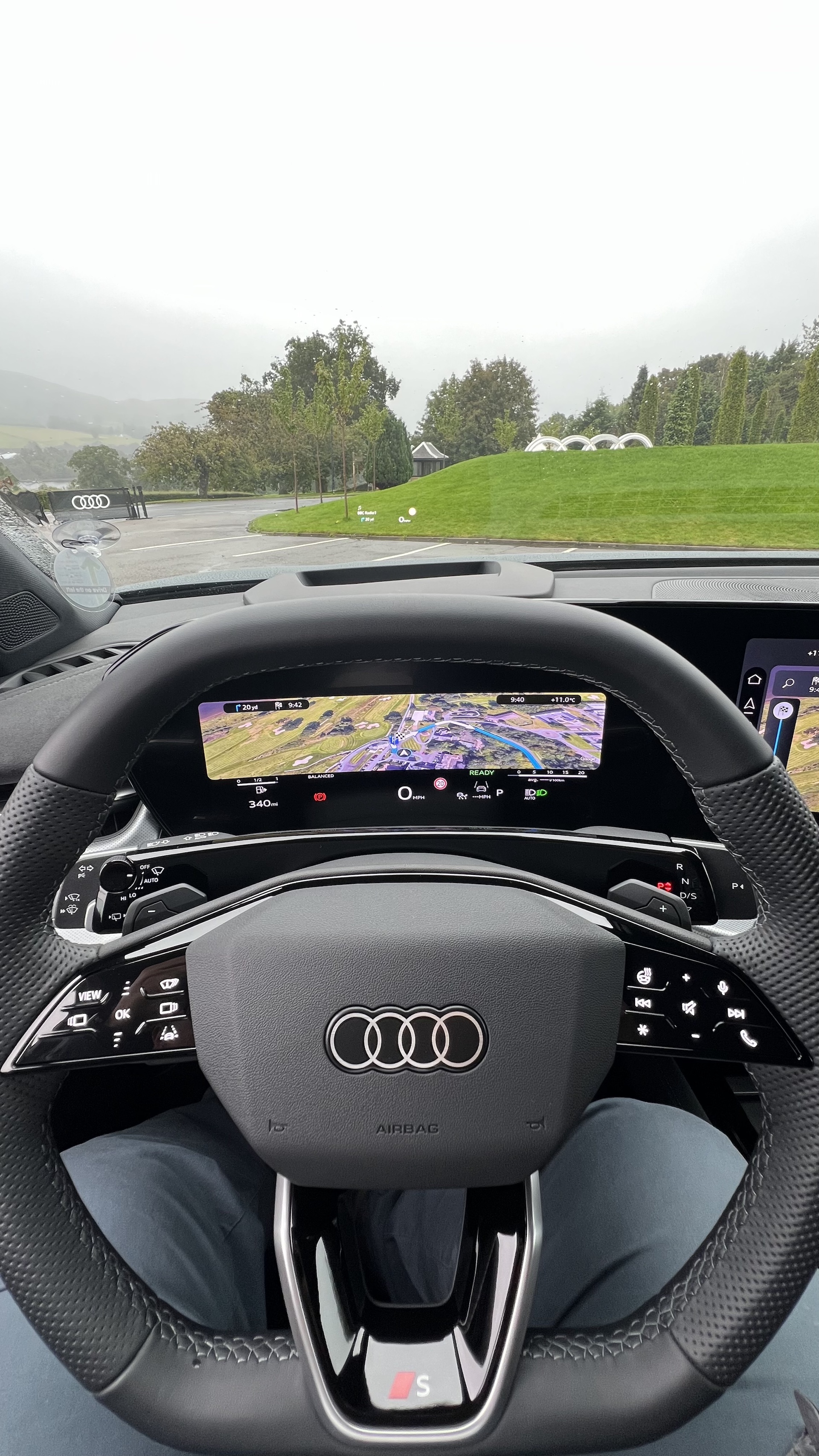 Detailansicht des Audi Einhebel-Schalters