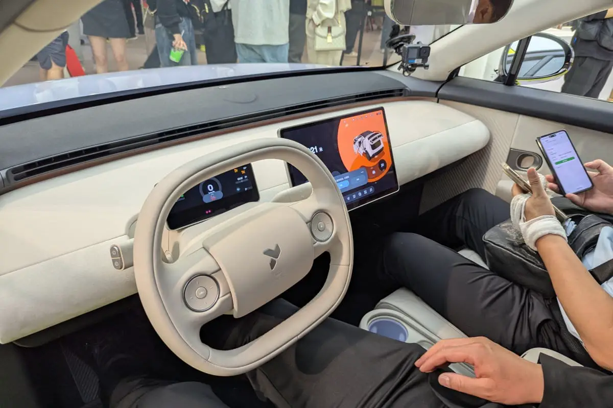 Electric vehicle charging at a modern station