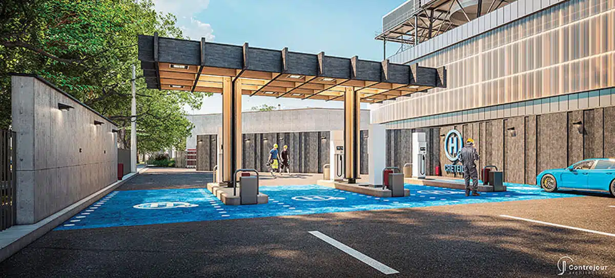 Водородная станция H2 Кретей