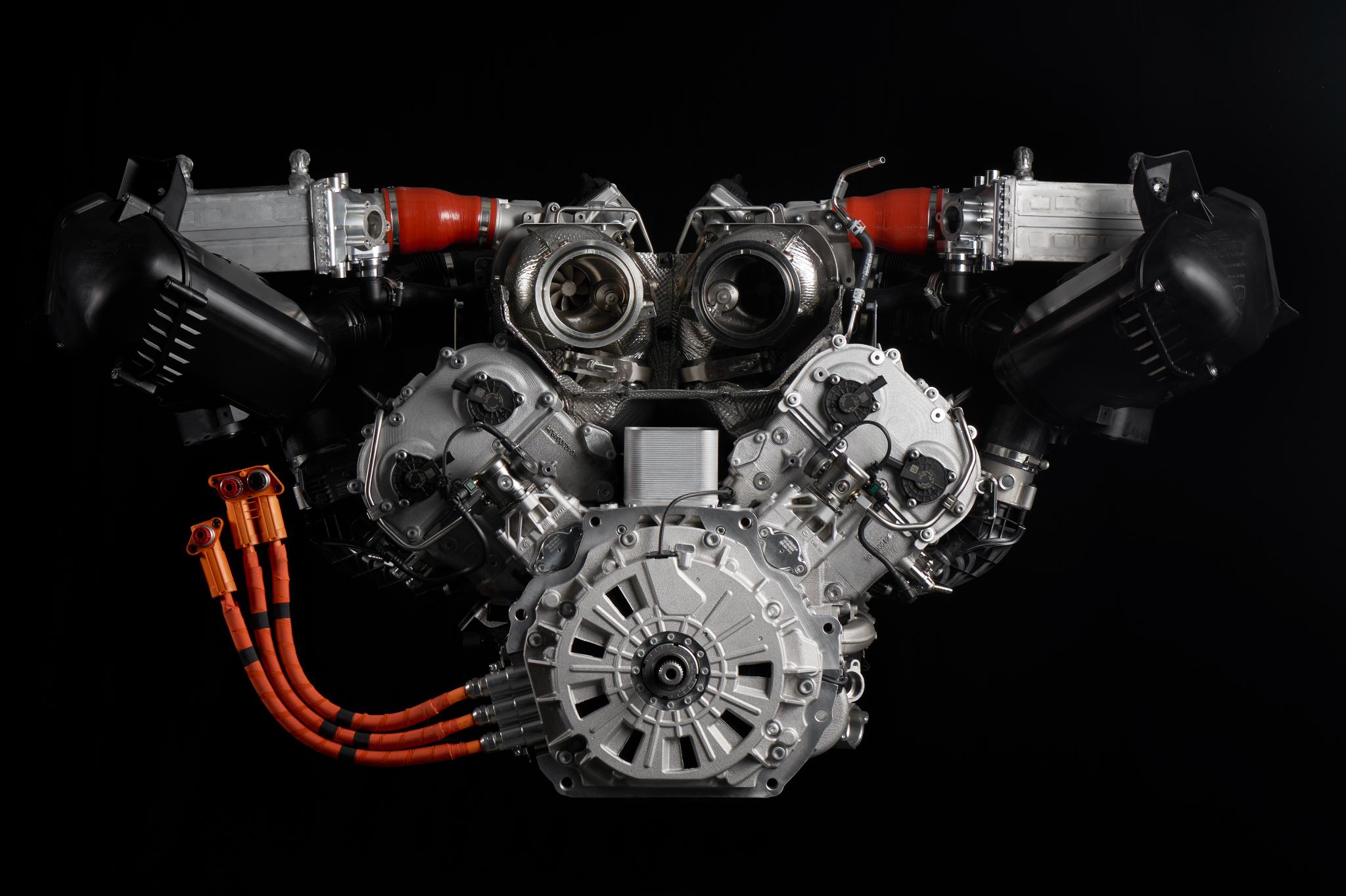Lamborghini twin-turbo 4.0-liter V8