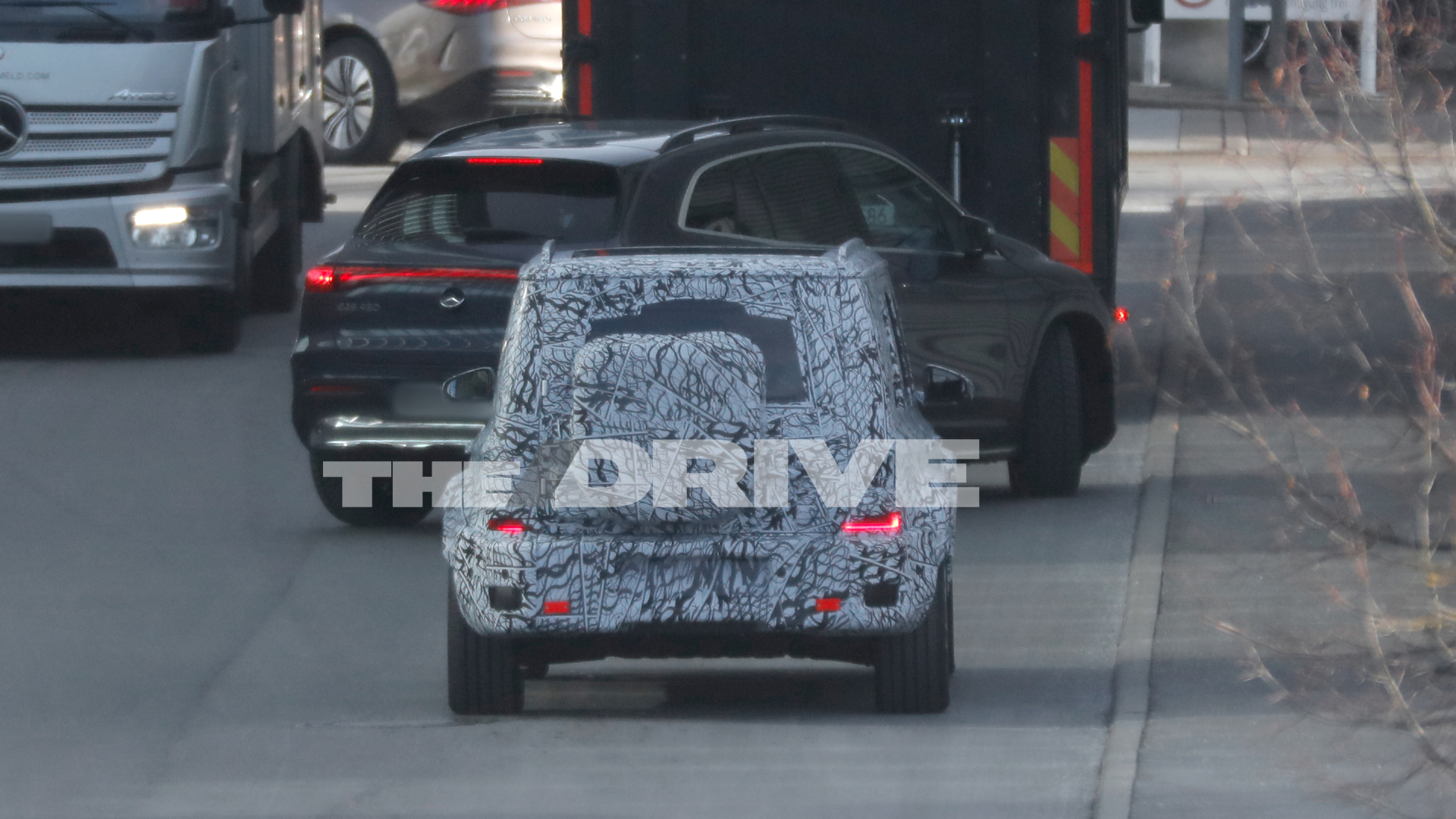 Prototype Mercedes G-Class compact chargement transporteur