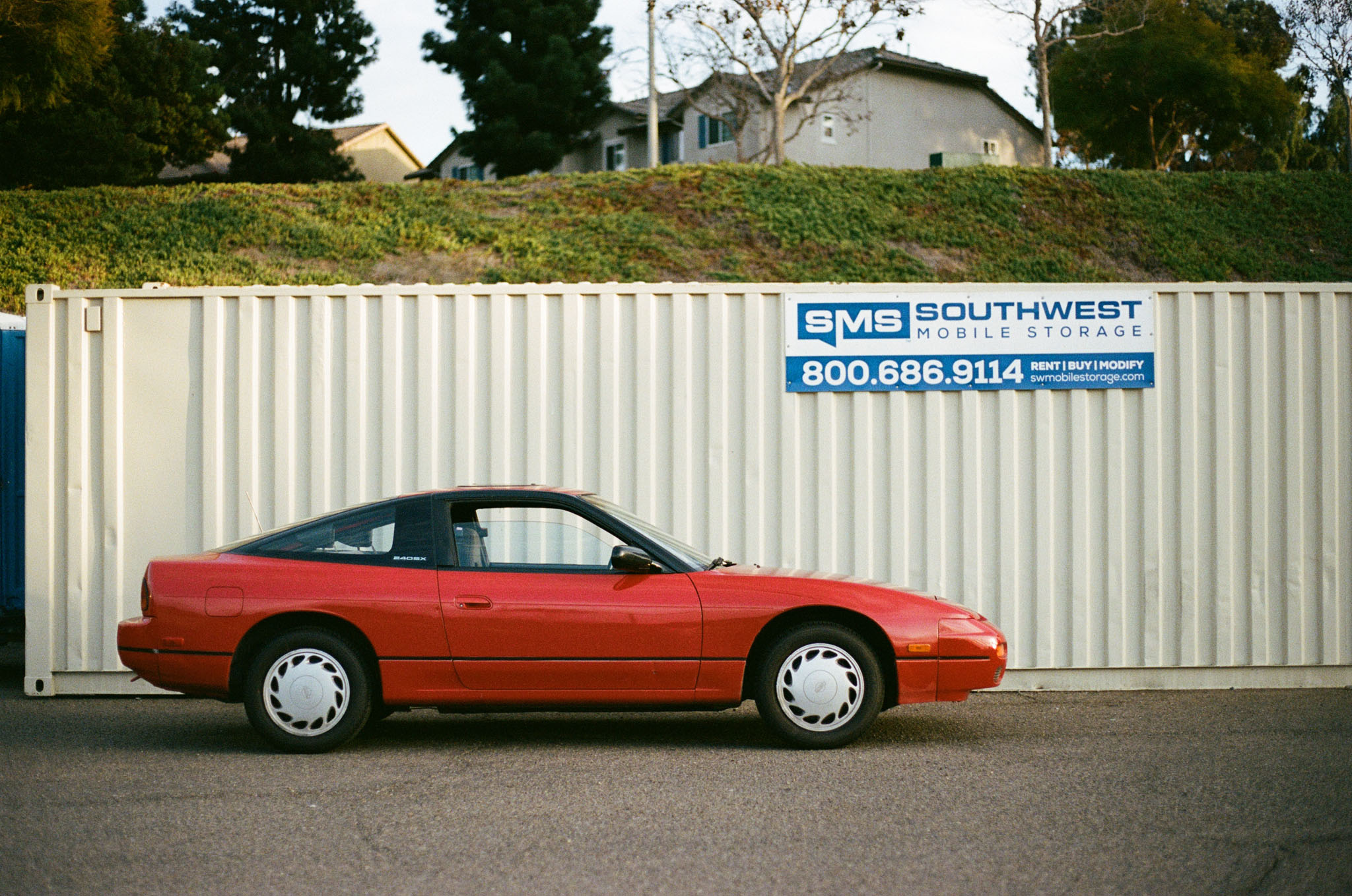 Red 240SX.