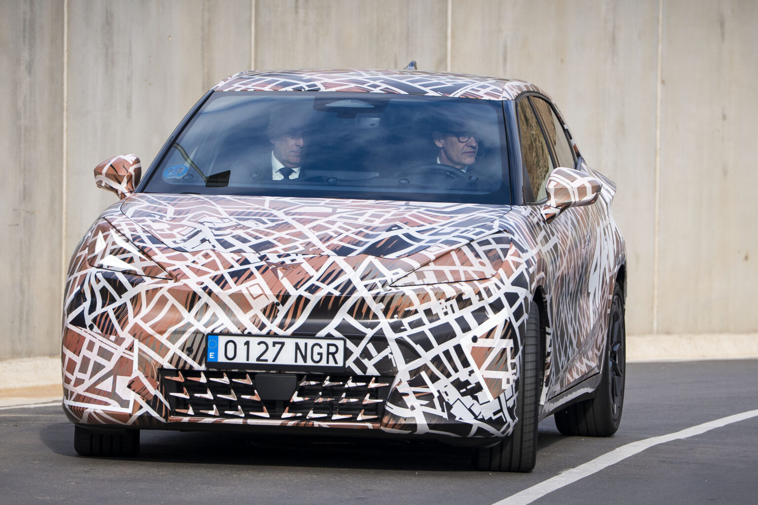 Vue de l'usine de batteries Volkswagen à Martorell en Espagne
