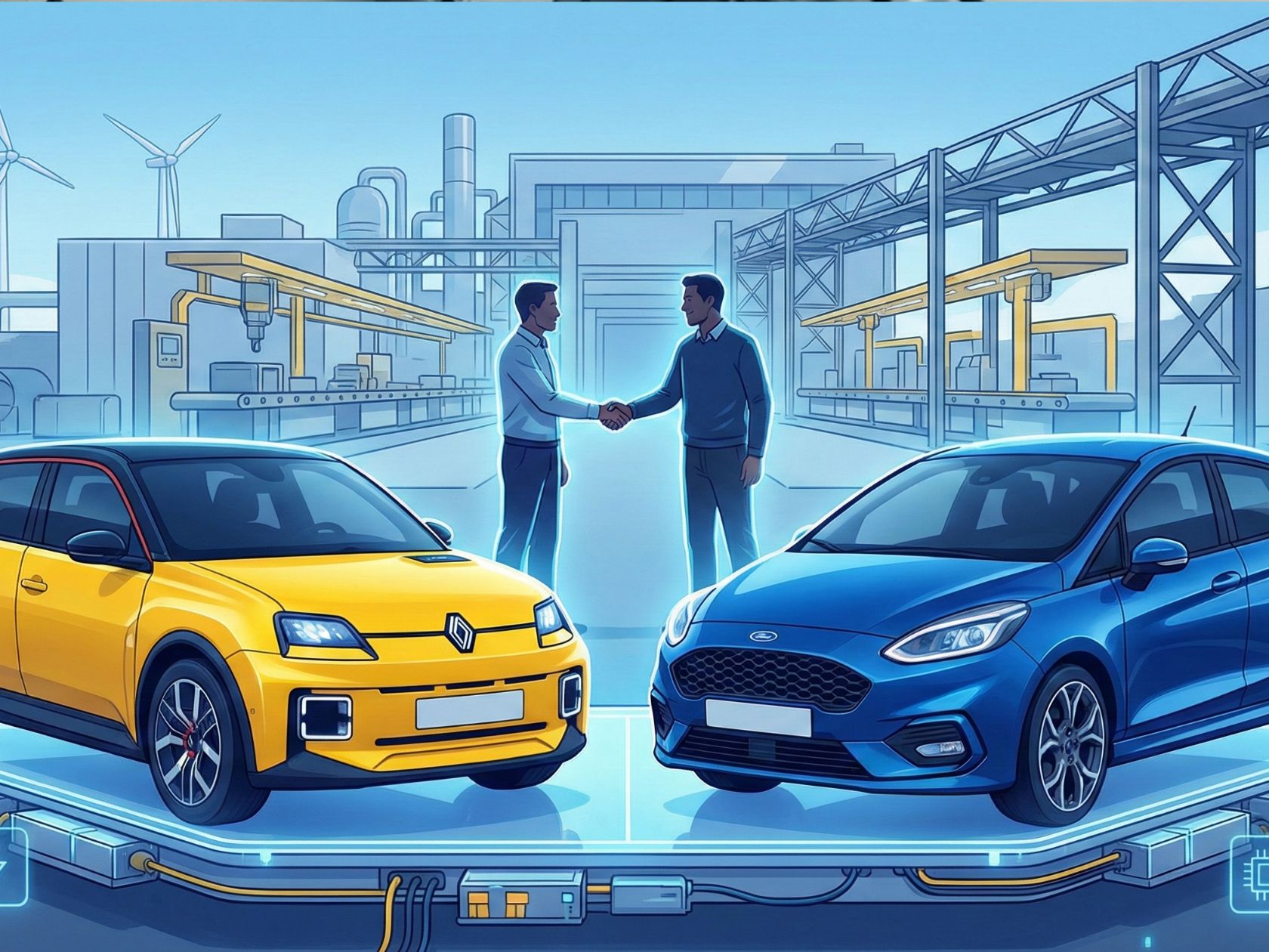 Illustration du partenariat Ford Renault
