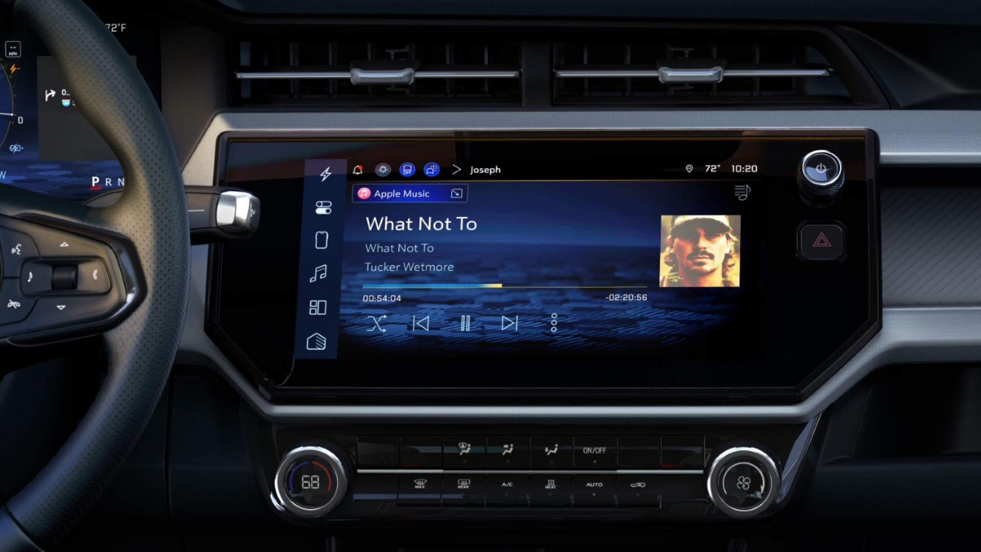 Véhicule GM Bolt EV avec système multimédia