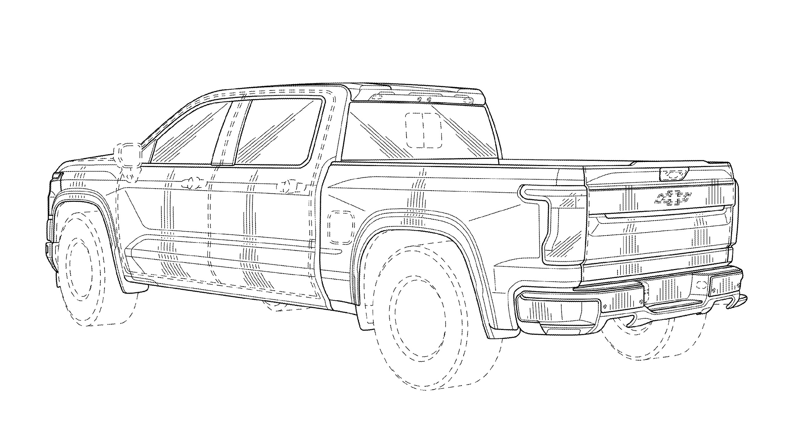 Chevy Silverado sketch from patent application
