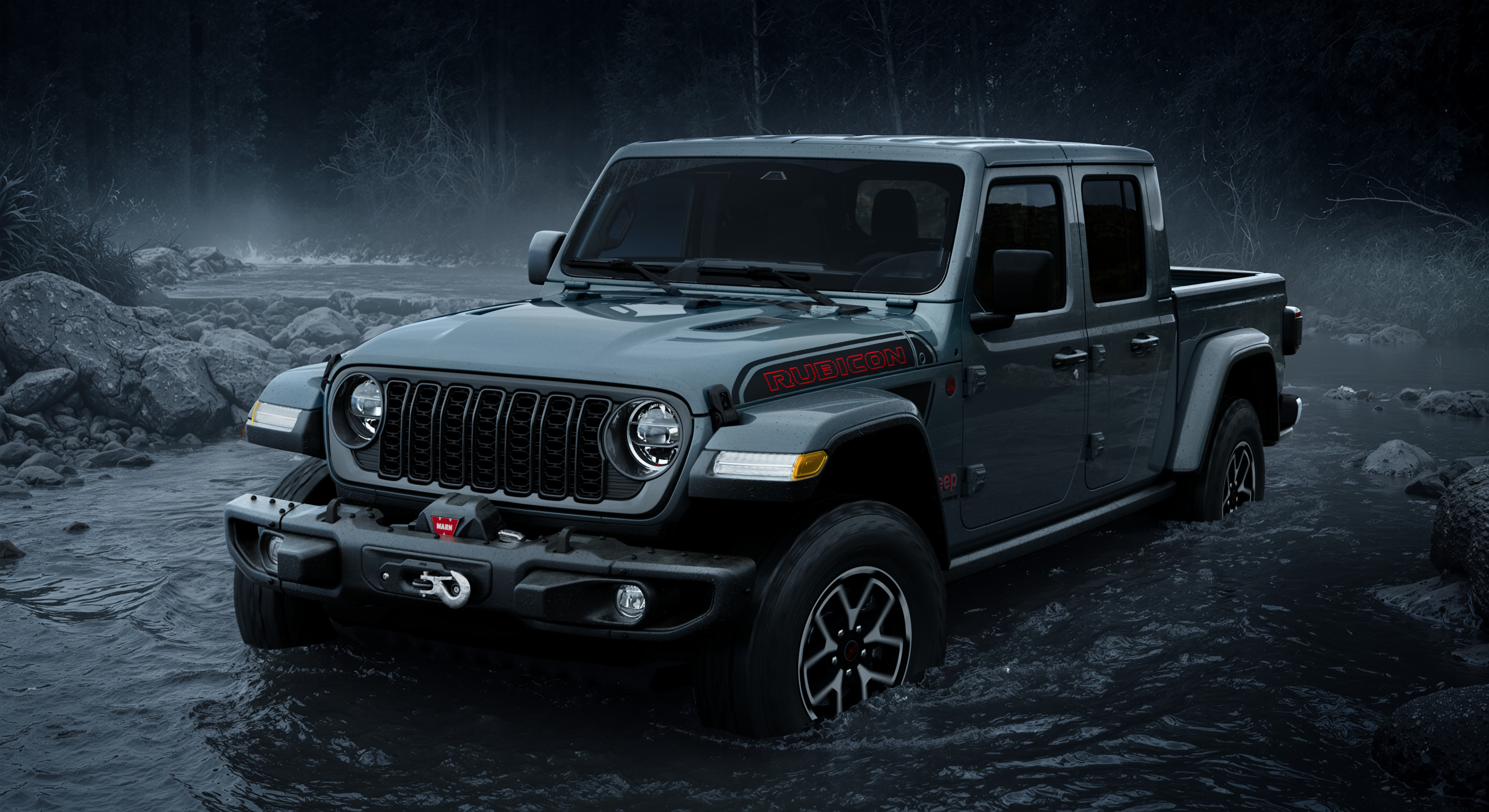 Jeep Gladiator Rubicon Shadow Ops avec treuil Warn