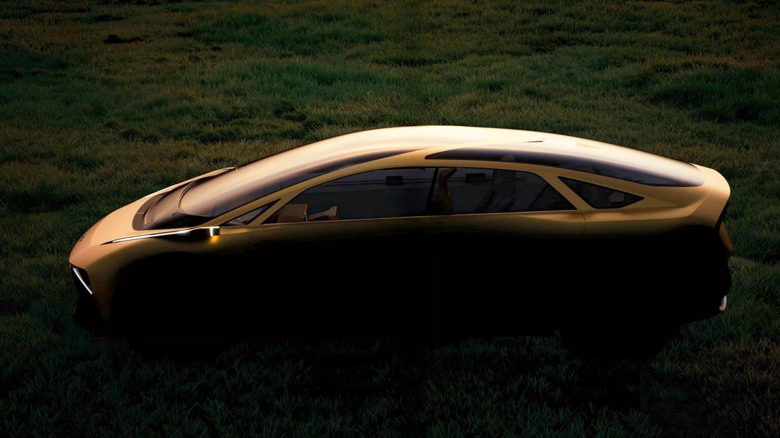 Teaser avant-gardiste de la future berline électrique Kia EV8