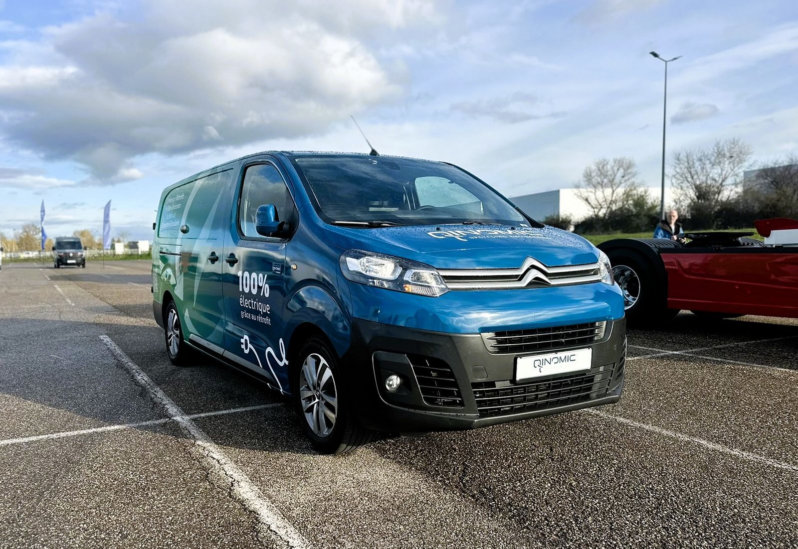Citroën Jumpy utilitaire électrique rétrofité par Qinomic