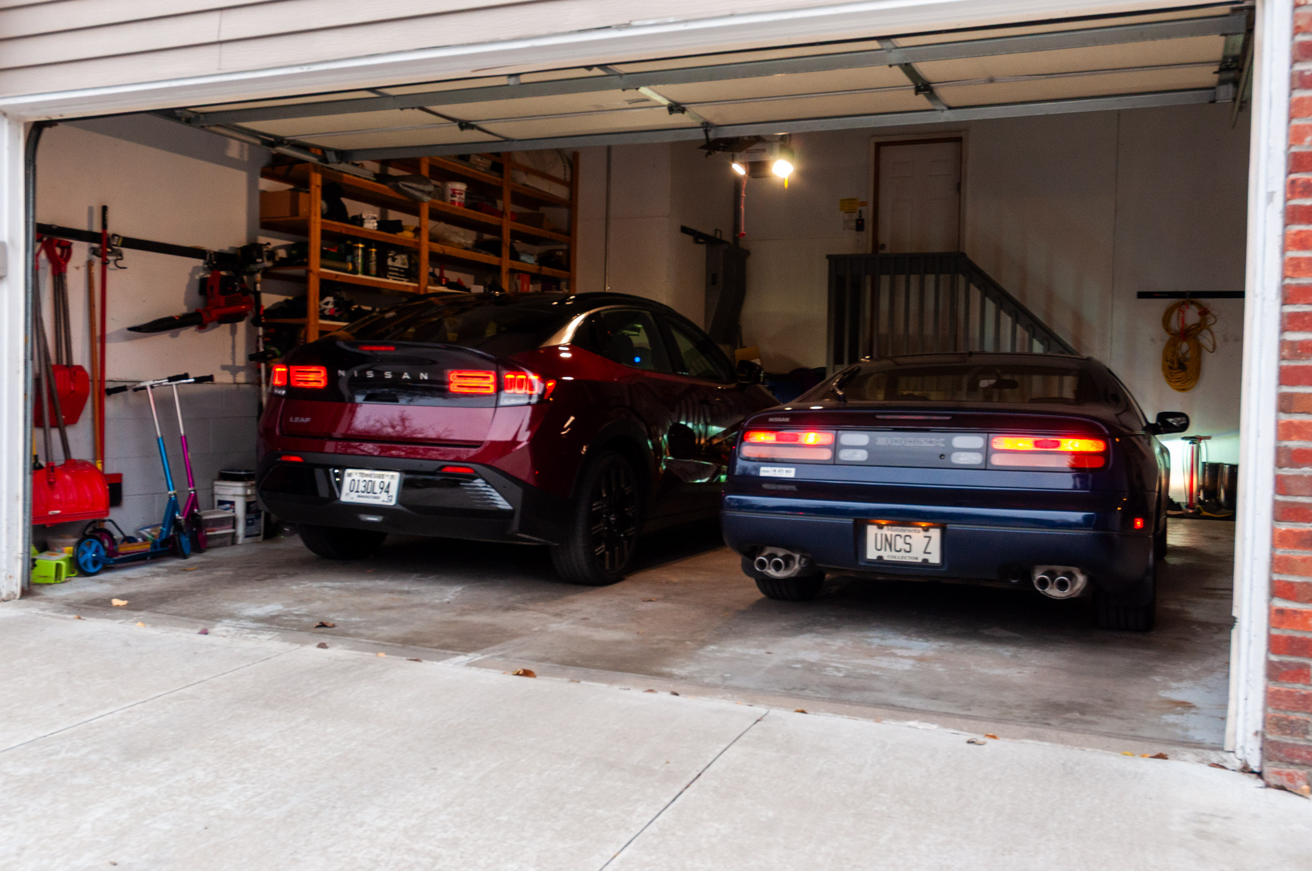 2026 Nissan Leaf and 1990 Nissan 300ZX