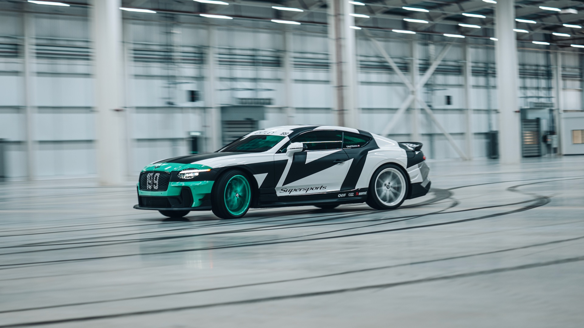 Bentley "Full Send" Supersports front view.