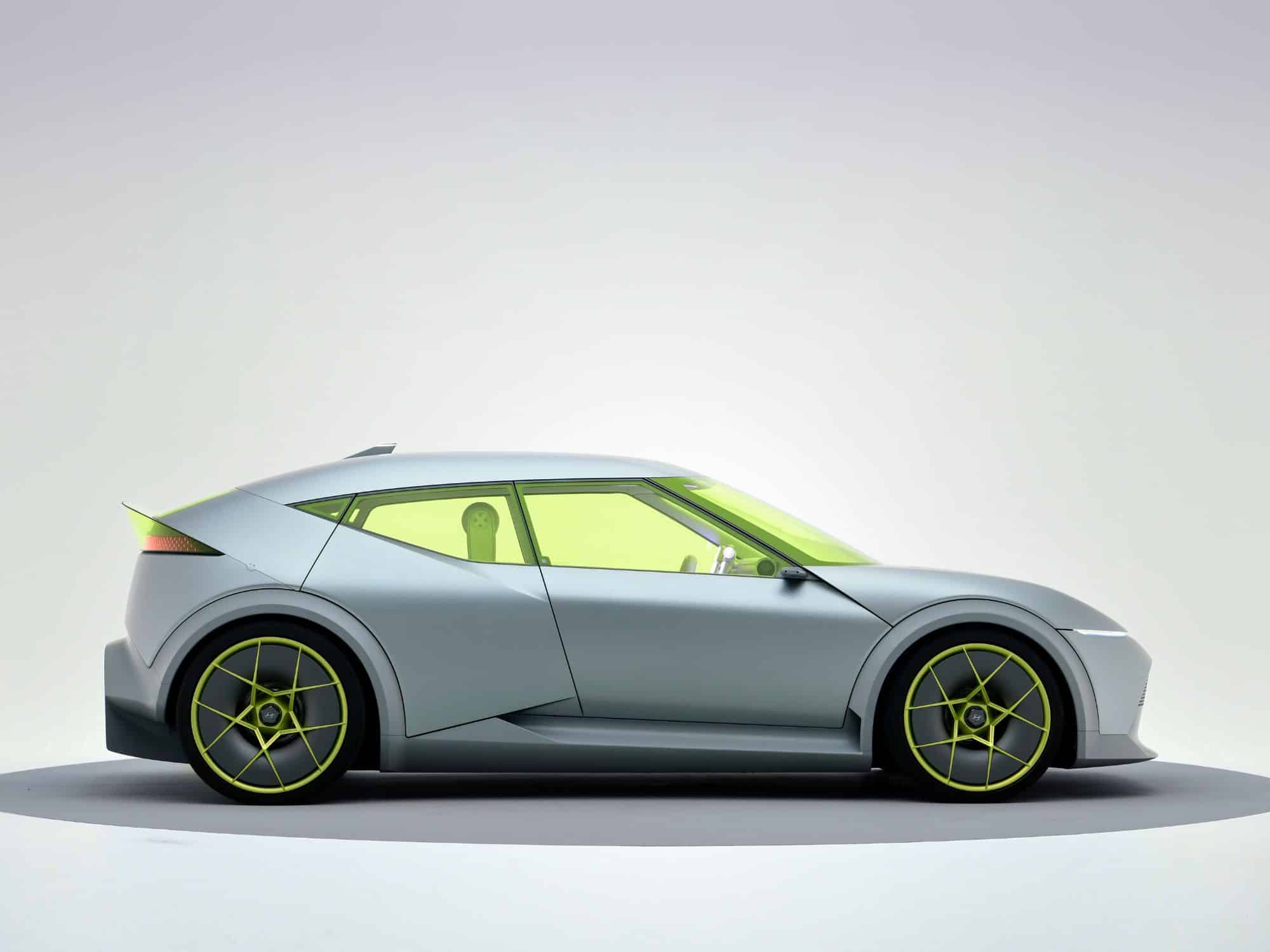 Frontansicht des Hyundai Ioniq 3, eines kompakten Elektro-SUVs