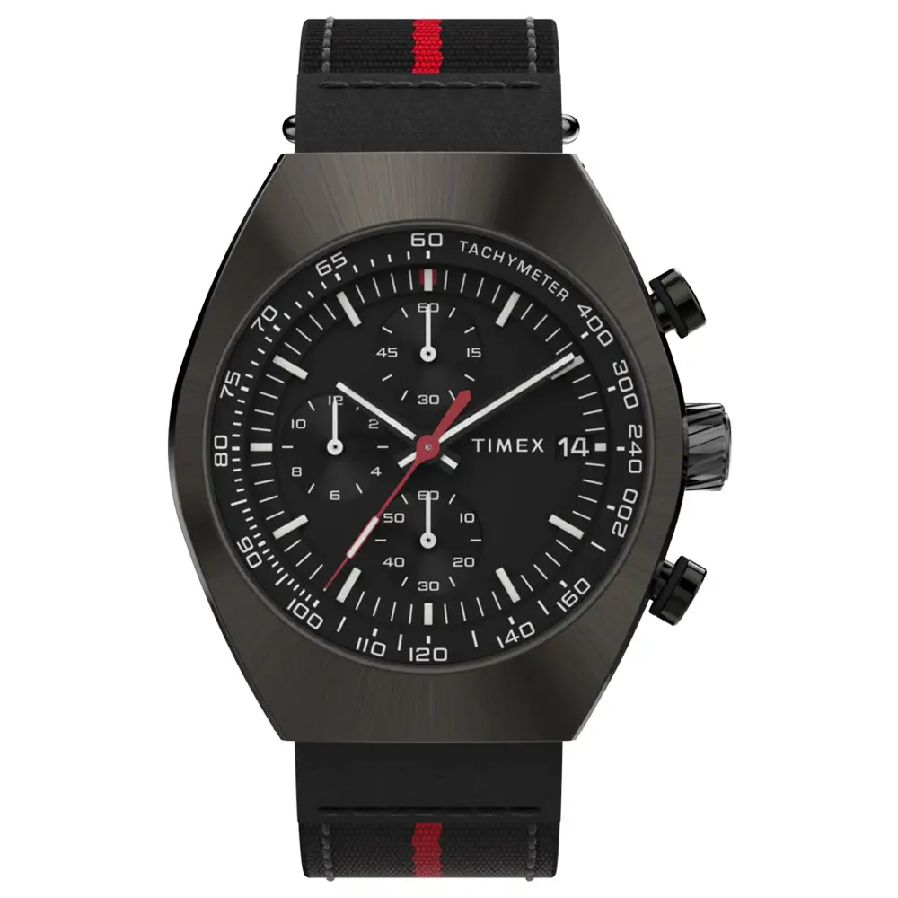 Timex Legacy Tonneau 42mm Fabric Strap Watch