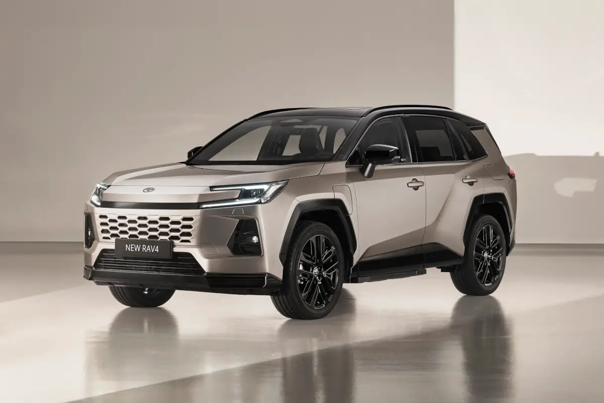Nouveau Toyota RAV4 hybride 2026 de profil